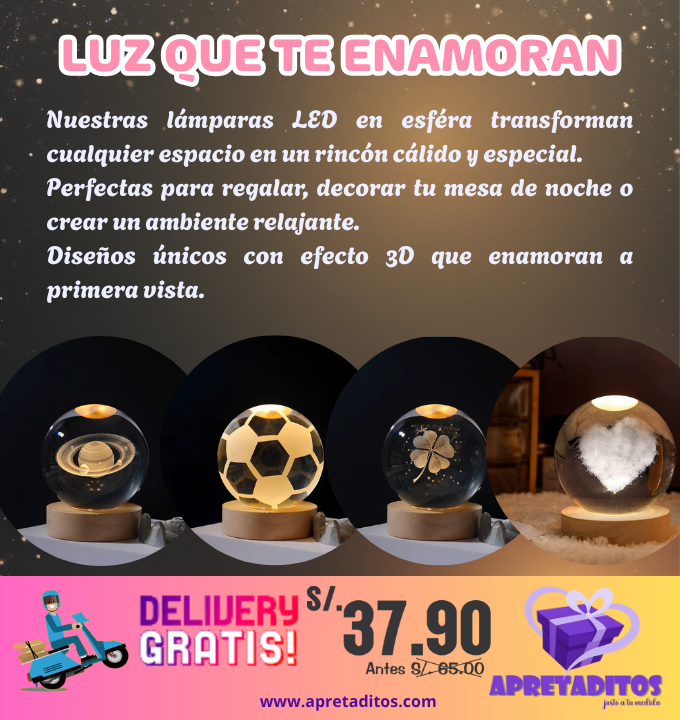 Más que una lámpara, una experiencia visual.