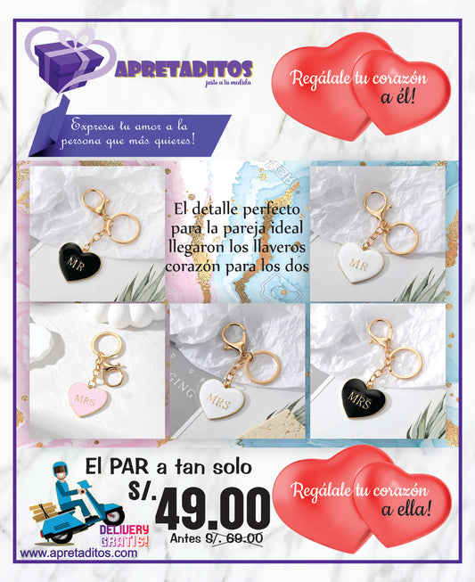 Regálale tu corazón para él y para ella - Envio Gratis