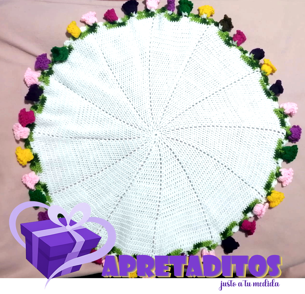 Manta de flores de colores